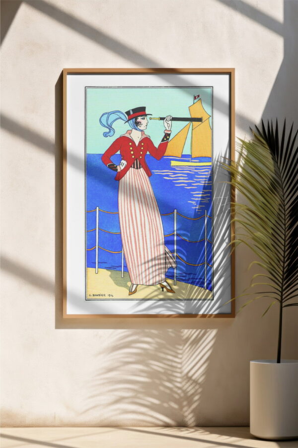 harbor lady wooden wall art