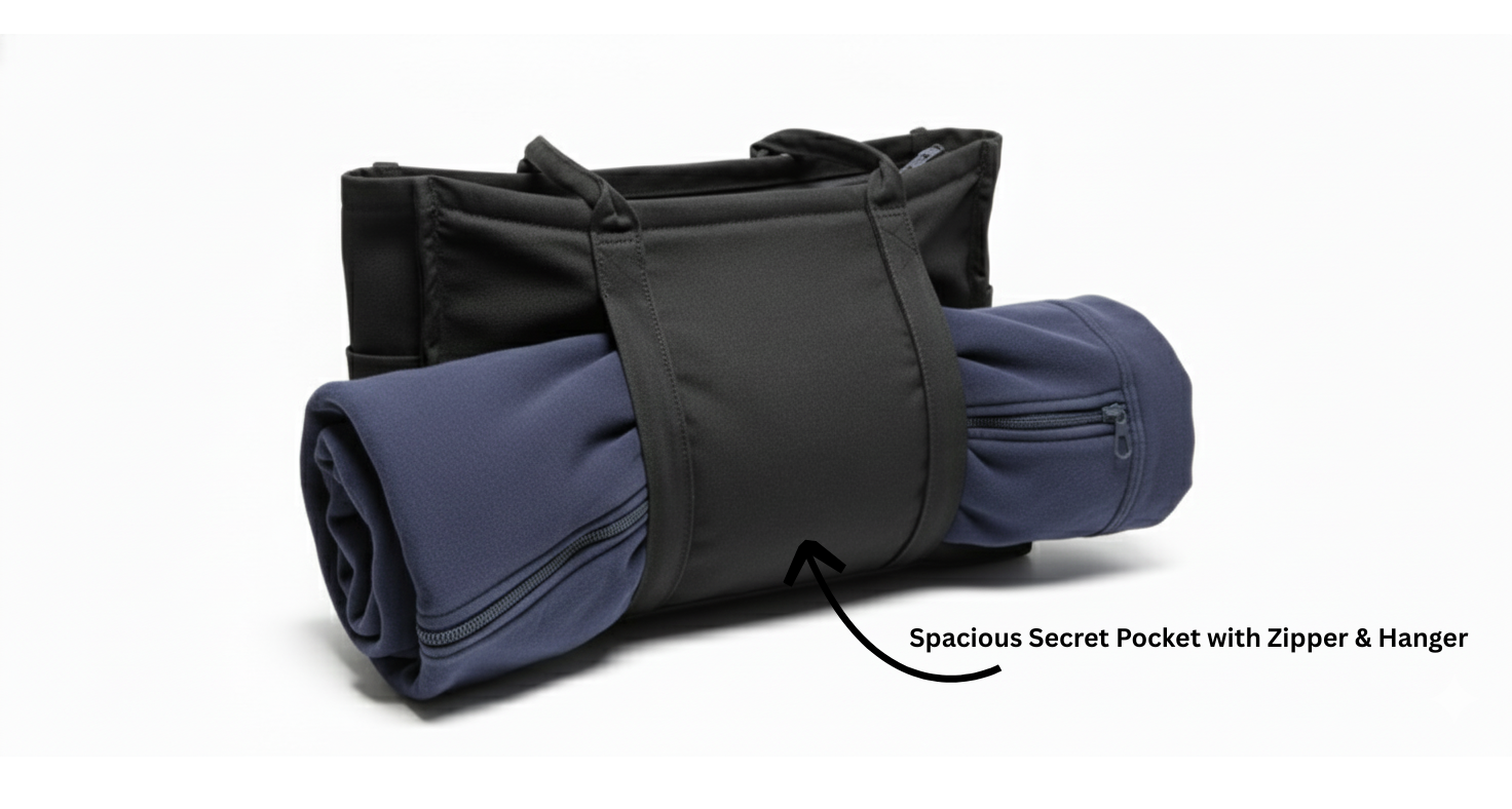 Spacious Secret Pocket with Zipper
